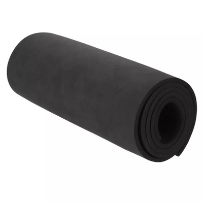Rouleau de tapis de feuille de caoutchouc en néoprène cr noir épaissi