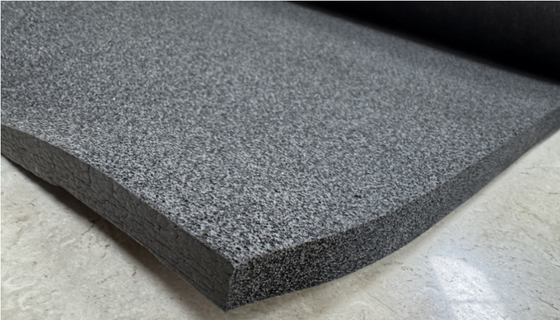 3 mm de tissu de camouflage en noir à cellule ouverte EPDM en mousse en caoutchouc en feuille de caoutchouc en mousse de néoprène
