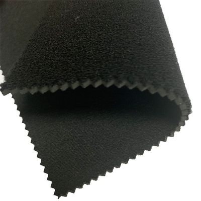 Le double noir de W130cm SBR a dégrossi tissu du néoprène avec le polyester tricoté