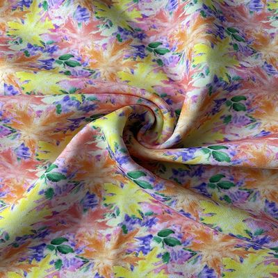Largeur florale du tissu 150CM du néoprène 170gsm imprimée par Digital