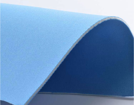 30% à 50% de caoutchouc SCR, mousse d' éponge en néoprène pour plongeurs, bleu doux, tissu en néoprène de 3 mm.