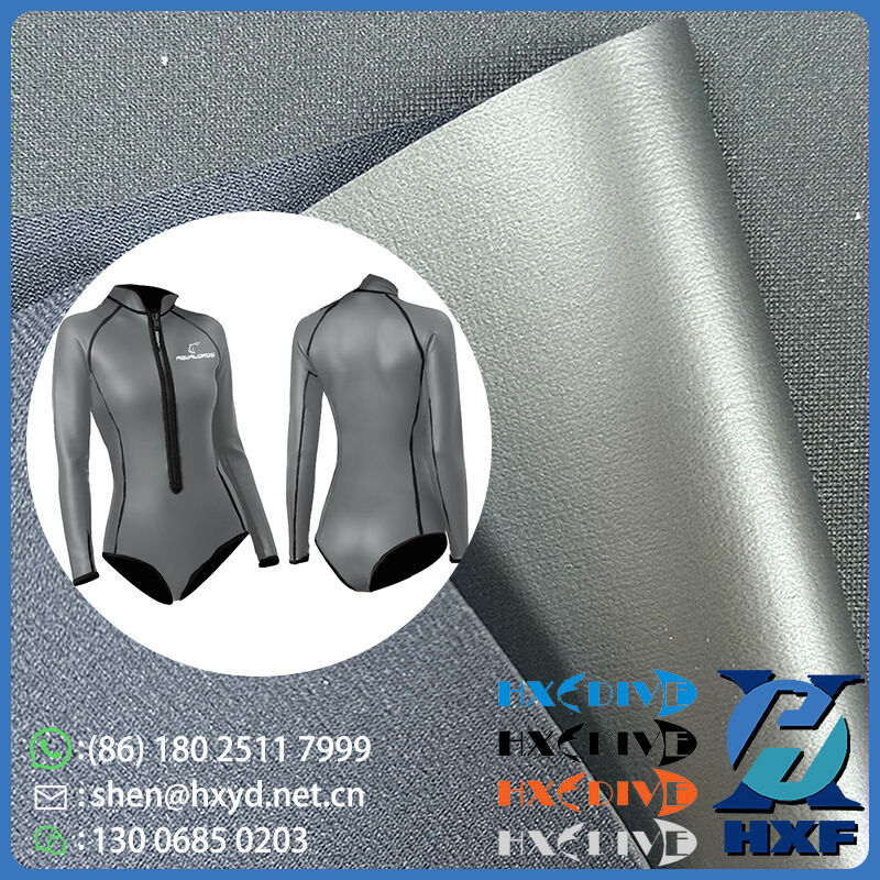 Neoprene Material CR Chloroprene Sheets With Ti Coating Smooth Skins For Strong Titanium Adhesion In Swimwear And Wetsuit Linings