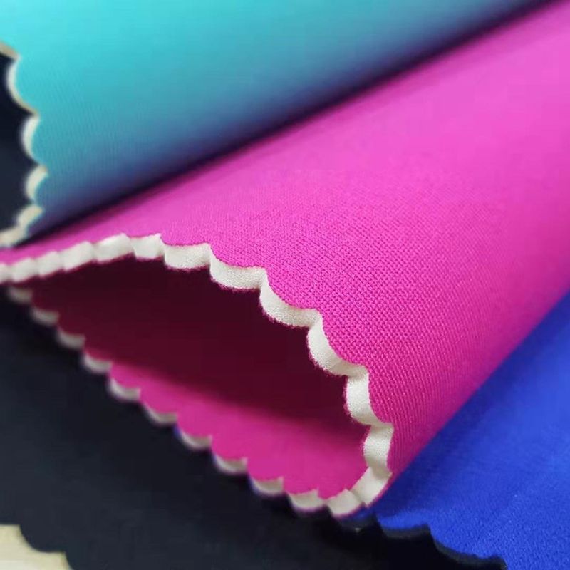 0.5mm Shore A Tissu en caoutchouc néoprène spandex imperméable à l'eau pour le tissu / sac, ultra-mince, tissu élastique, imperméable et isolant thermique, tissu extérieur